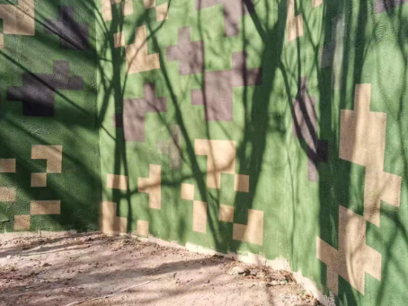 福建外墙围迷彩喷涂 聚焦工业园区围墙