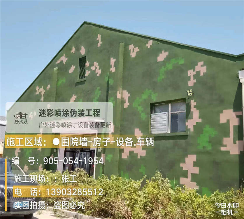 福建外墙数码迷彩漆施工报价清单（100㎡标准墙面测算）